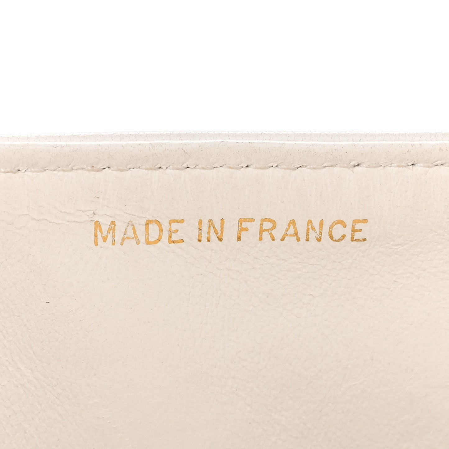 Lambskin Quilted Medium Double Flap White