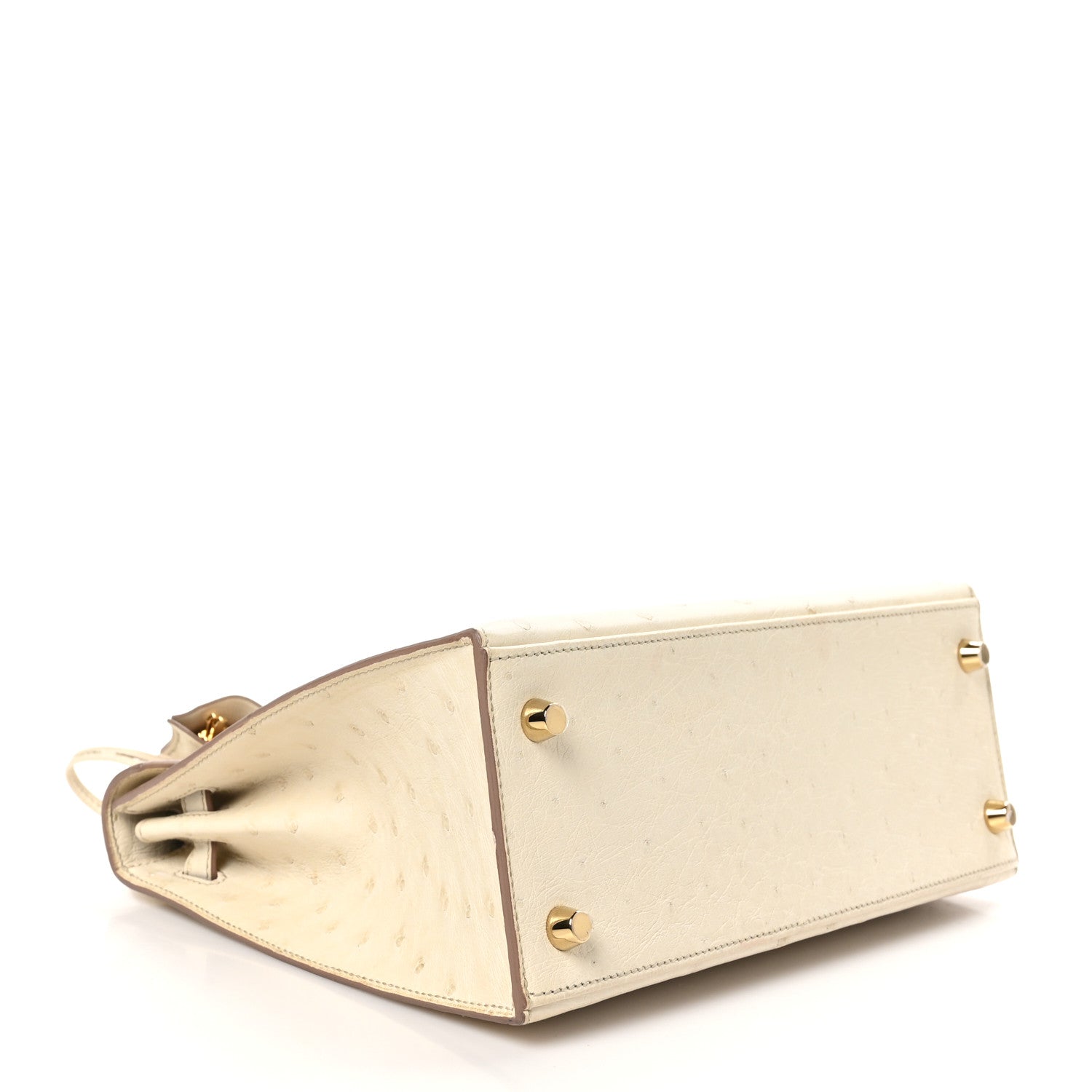 Hermes Ostrich Kelly Sellier 25 Beton 4 of 11