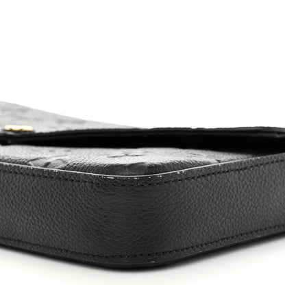 Louis Vuitton Empreinte Pochette Felicie Chain Wallet Black 9 of 9