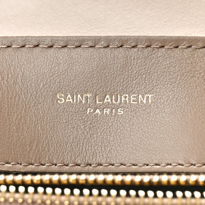 Saint Laurent Calfskin Y Quilted Monogram Small Loulou Chain Satchel Dark Beige 6 of 9