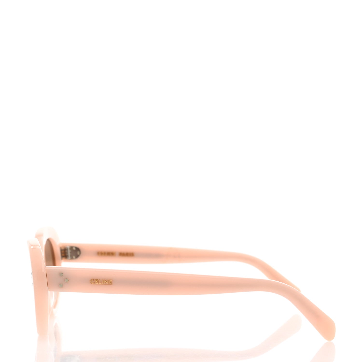 Celine Acetate Cat Eye Sunglasses CL401931 Milky Pastel Rose Brown 3 of 8