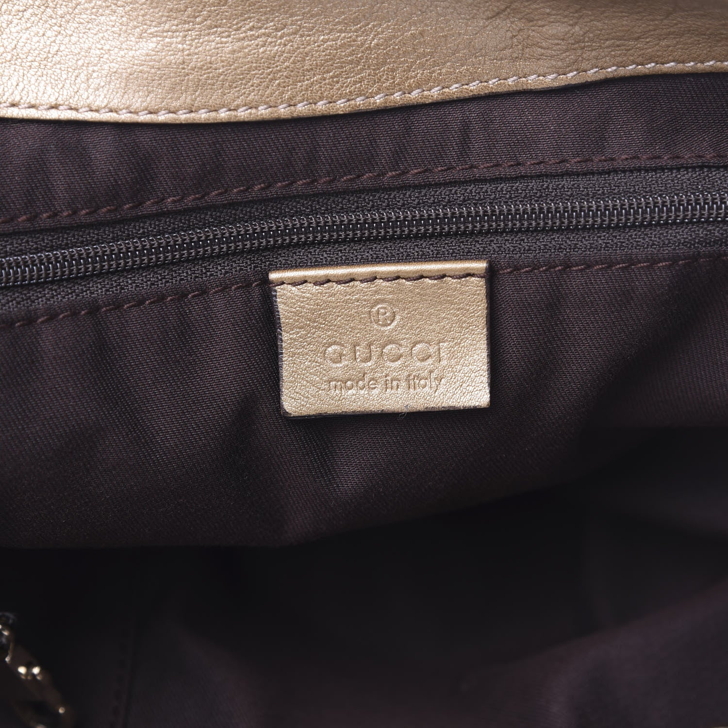 Gucci Crystal Monogram Large D Gold Hobo Gold 6 of 10