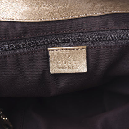 Gucci Crystal Monogram Large D Gold Hobo Gold 6 of 10