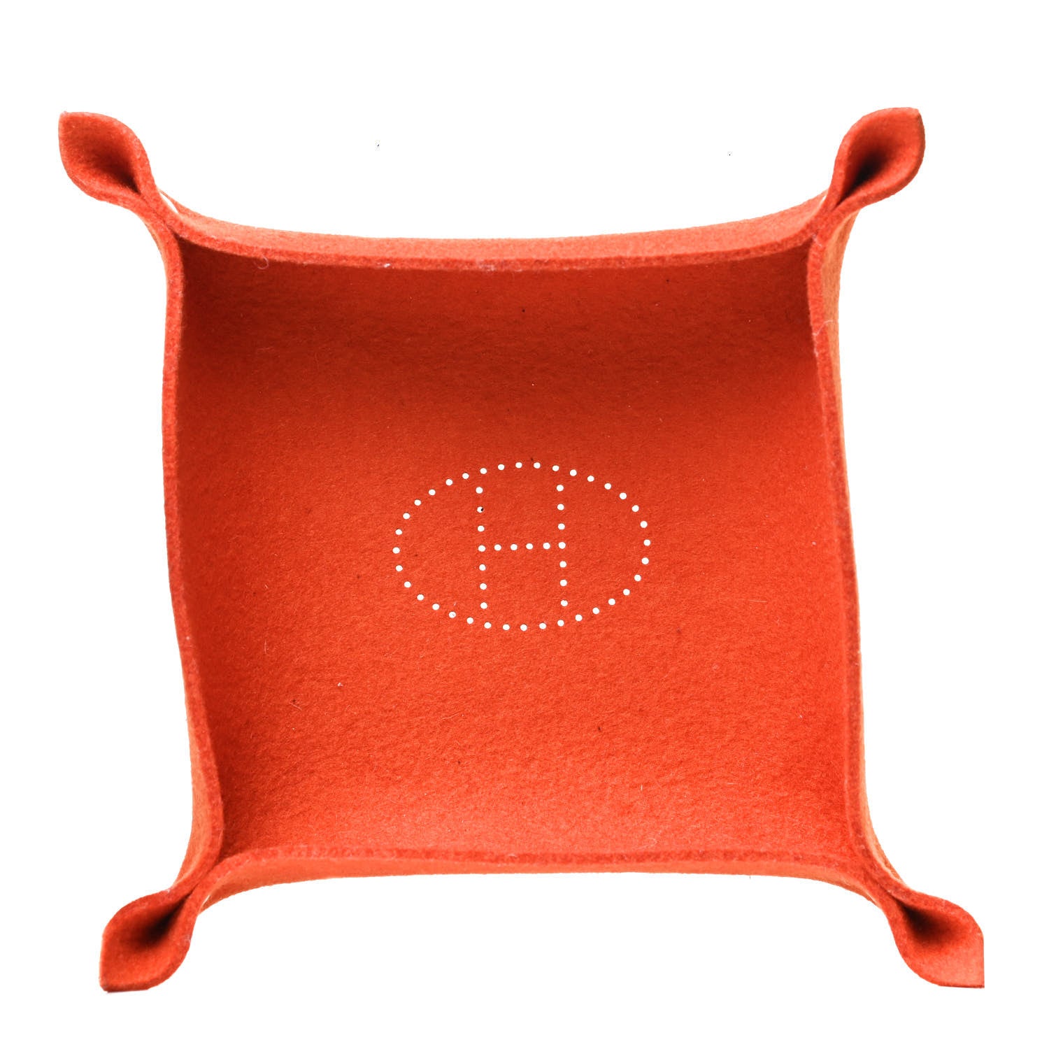 HERMES オレンジ フェルトトレイ HERMES（エルメス） 未使用 ヴィドポッシュ フェルトトレイ トレー