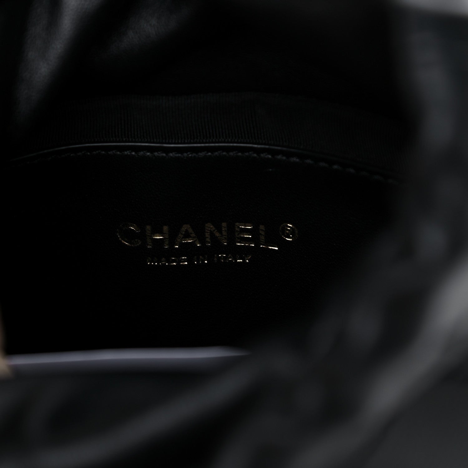 Chanel Caviar Bucket Drawstring Bag Black 6 of 10