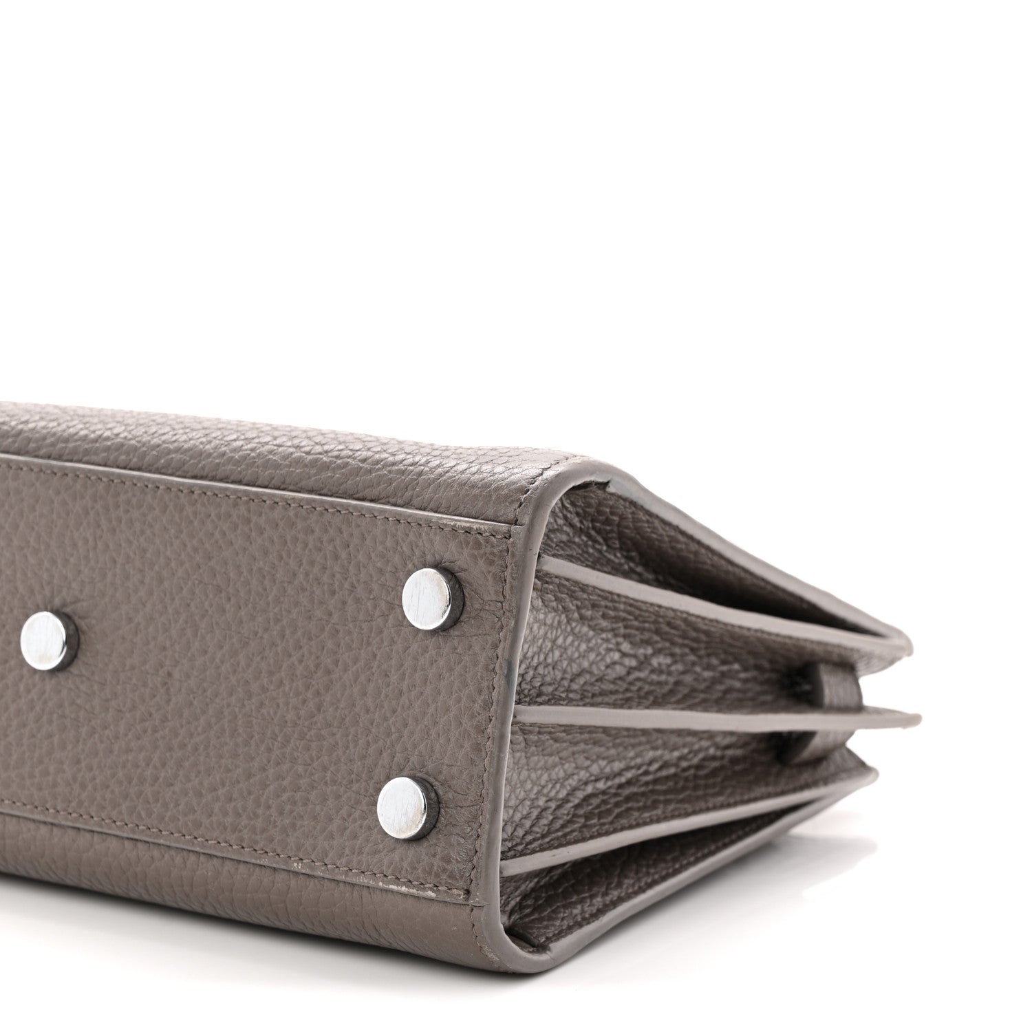 Saint Laurent Grained Calfskin Baby Sac De Jour Fog 9 of 11