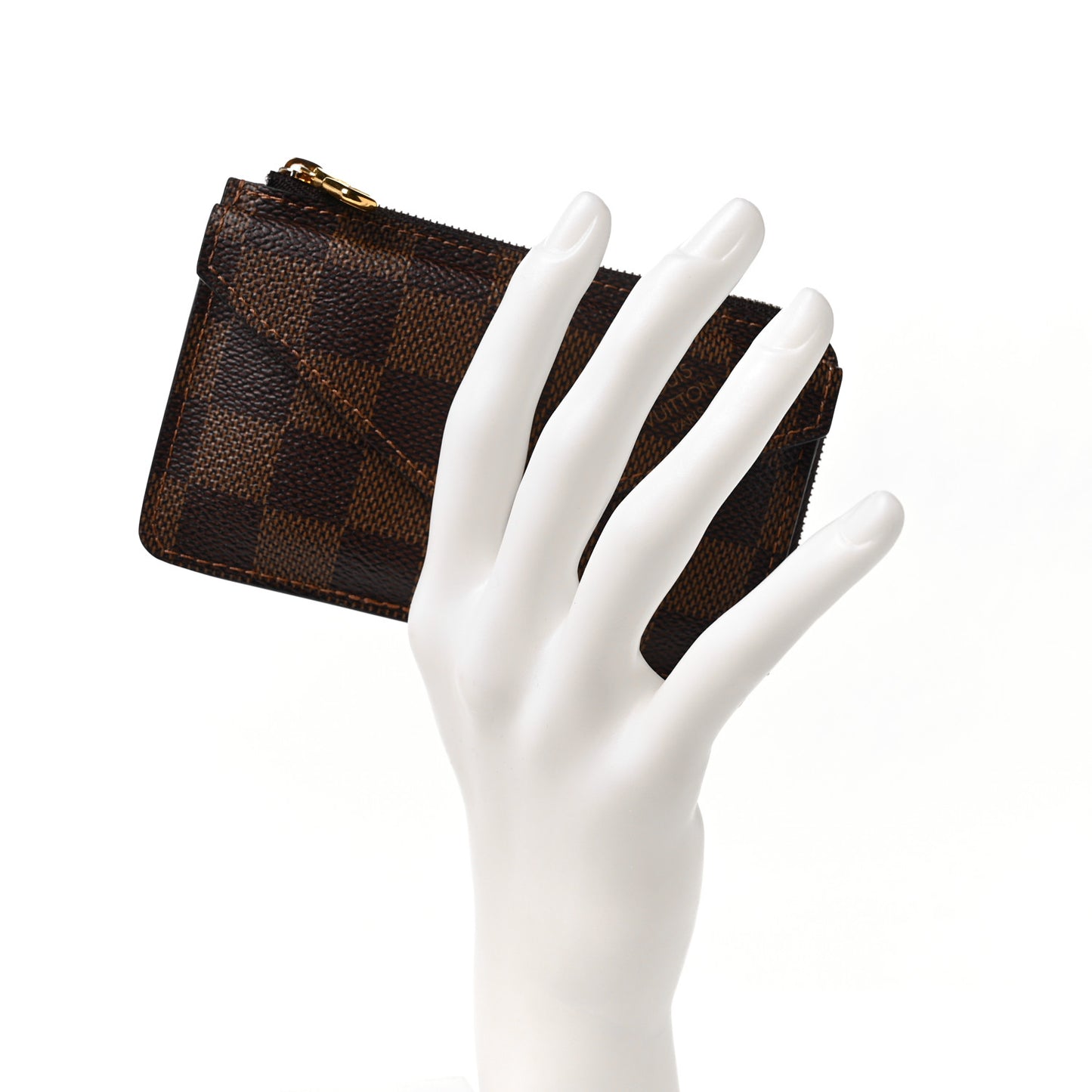 Damier Ebene Recto Verso Card Holder Rose Ballerine