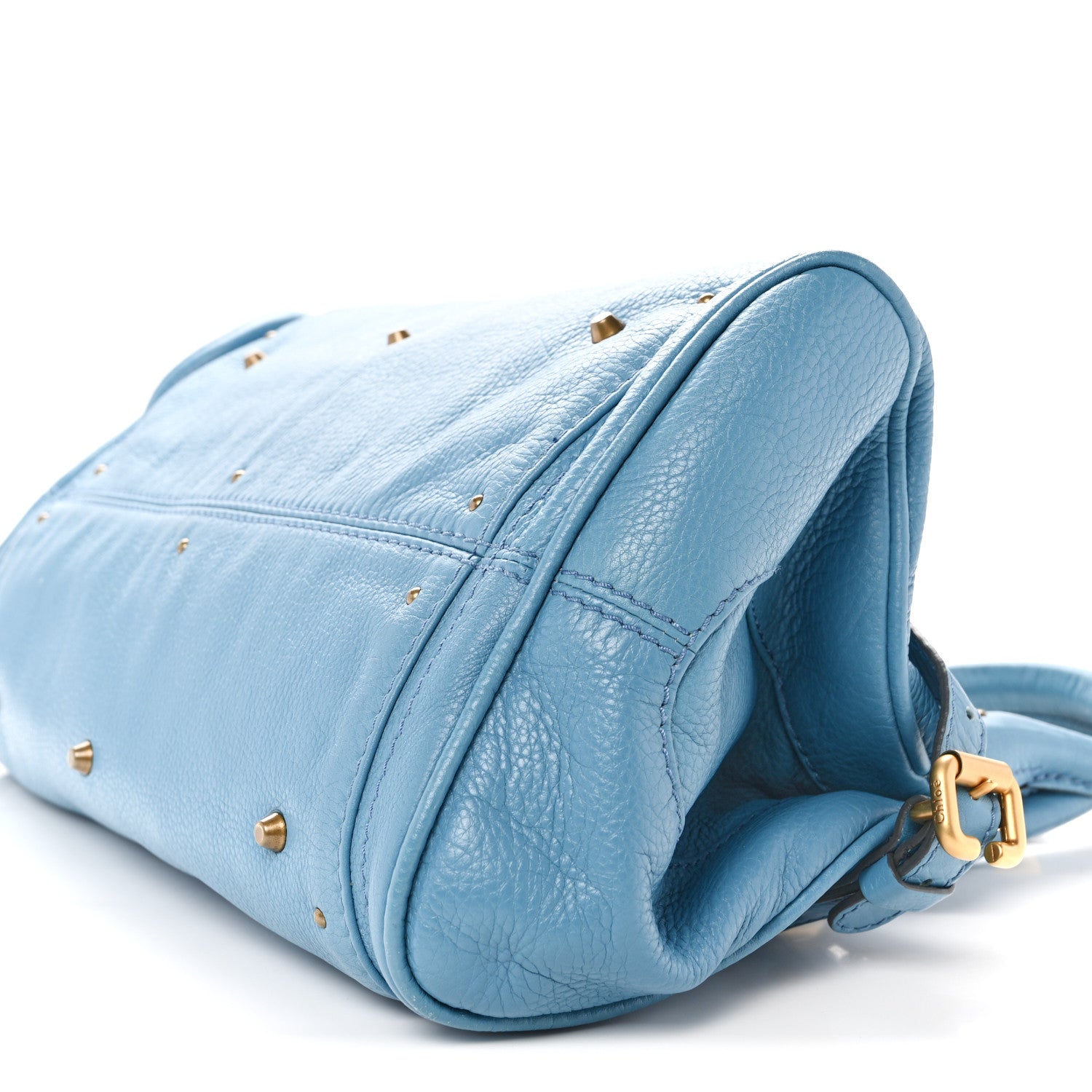 Chloe Calfskin Medium Paddington Satchel Light Blue 10 of 12