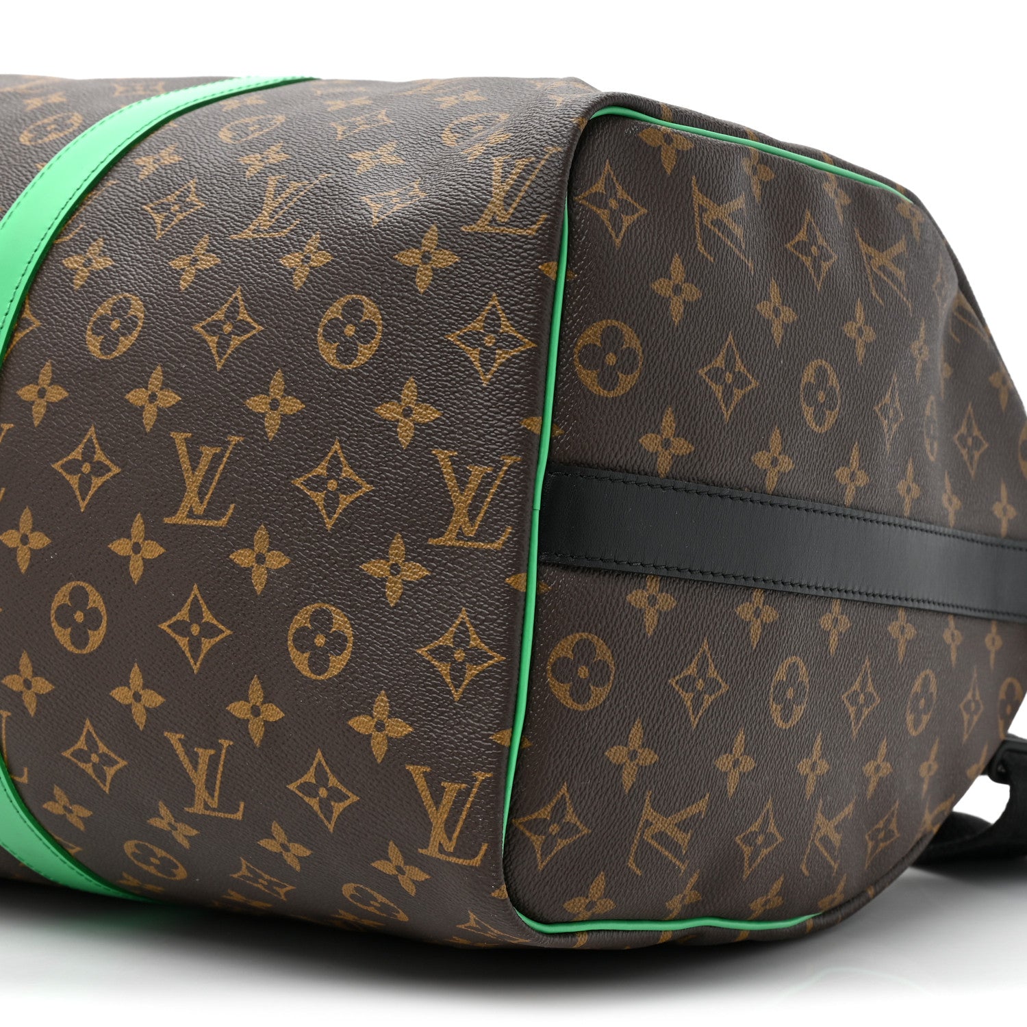 Louis Vuitton Monogram Macassar Keepall Bandouliere 50 Minty Green 7 of 11
