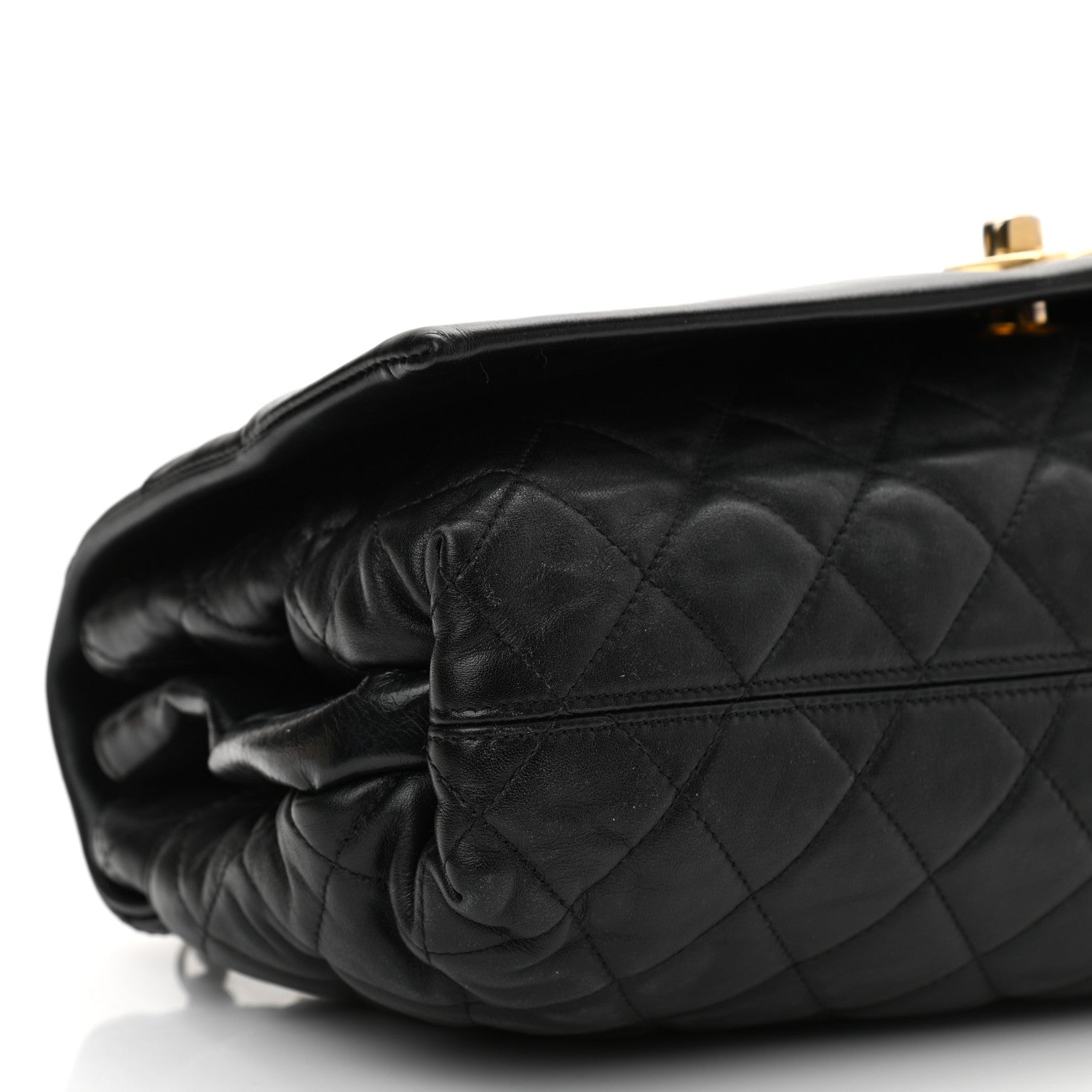 Chanel Calfskin Quilted Jumbo Soft Elegance Flap Black 9 of 10