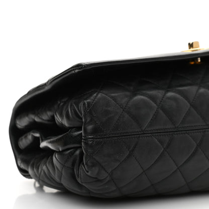 Chanel Calfskin Quilted Jumbo Soft Elegance Flap Black 9 of 10