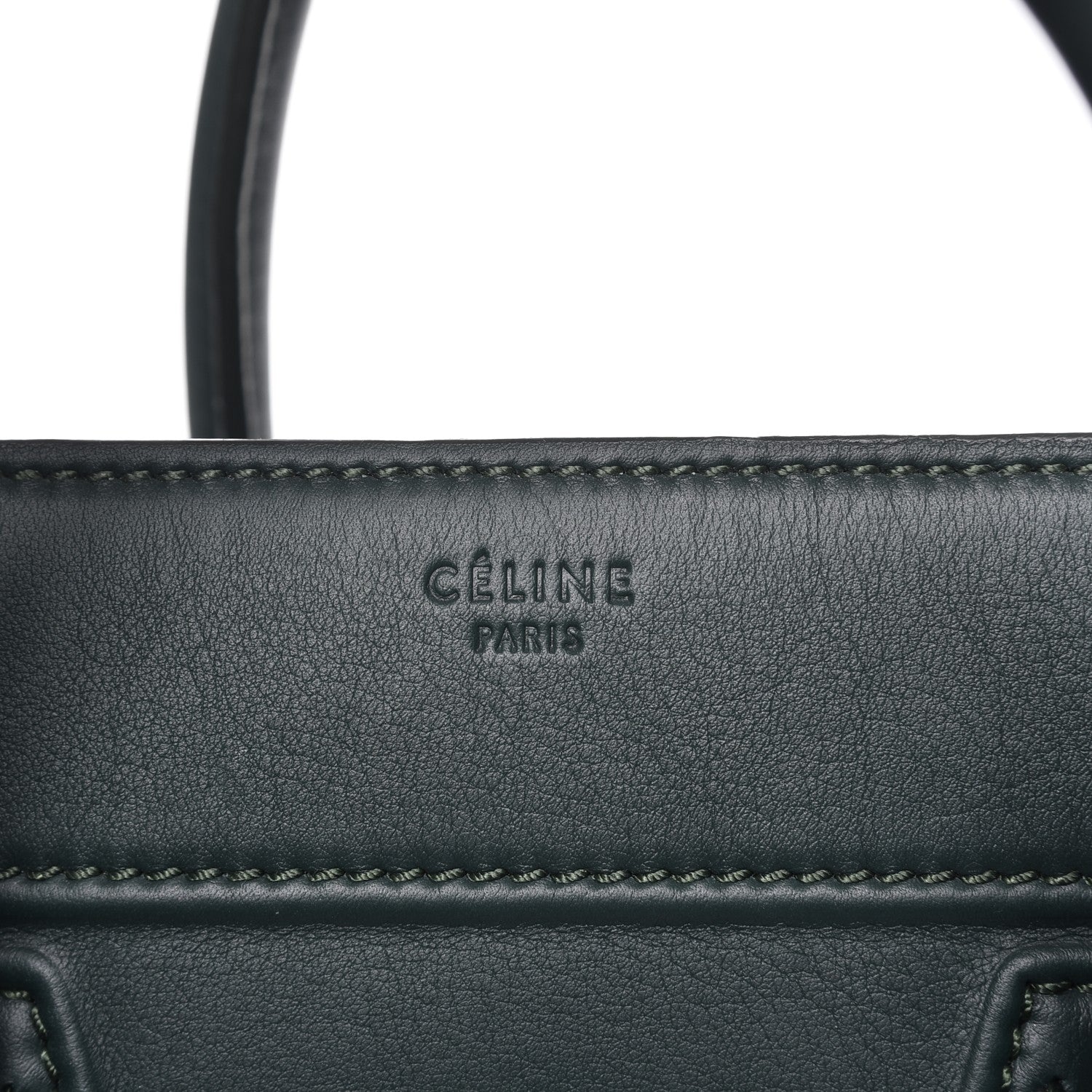 Celine Supple Calfskin Medium Phantom Luggage Bottle Green 8 of 8