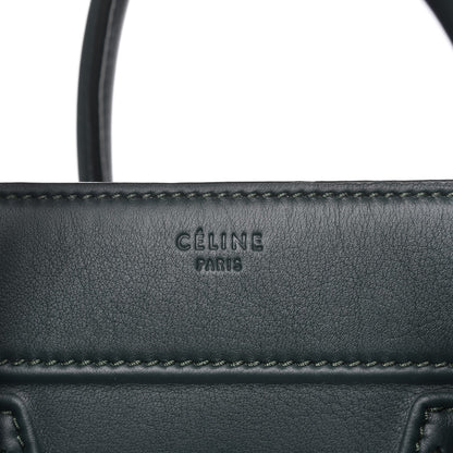 Celine Supple Calfskin Medium Phantom Luggage Bottle Green 8 of 8
