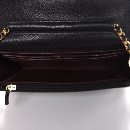 Chanel Caviar Quilted Wallet On Chain WOC Black 5 of 9