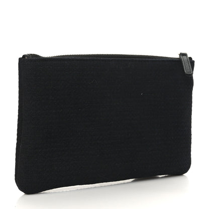 Chanel Canvas Small Deauville Pouch Black 3 of 5