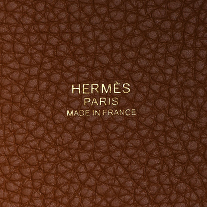 Hermes Taurillon Clemence Picotin Lock 22 MM Gold 6 of 10