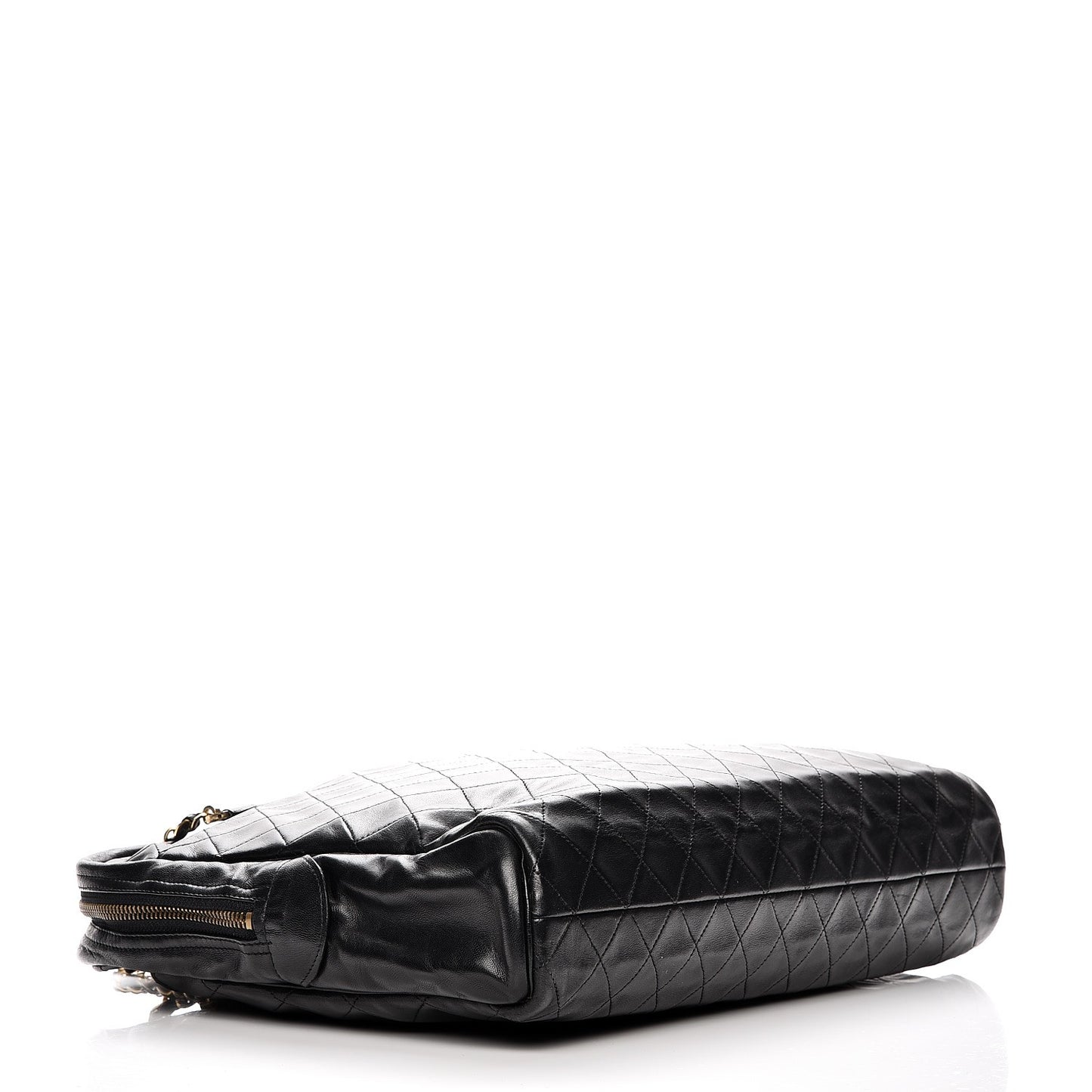 Lambskin Quilted Shoulder Bag Black