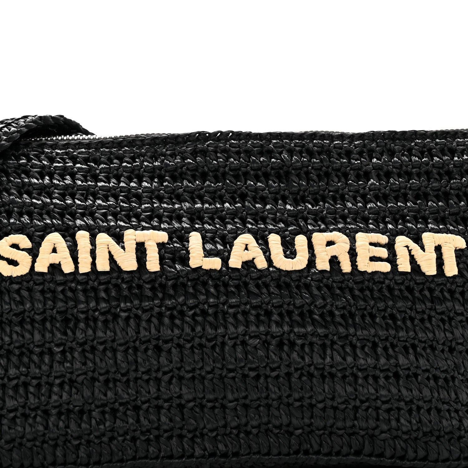 Saint Laurent Raffia Le Crossbody Black 8 of 13