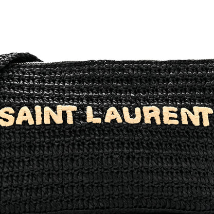 Saint Laurent Raffia Le Crossbody Black 8 of 13
