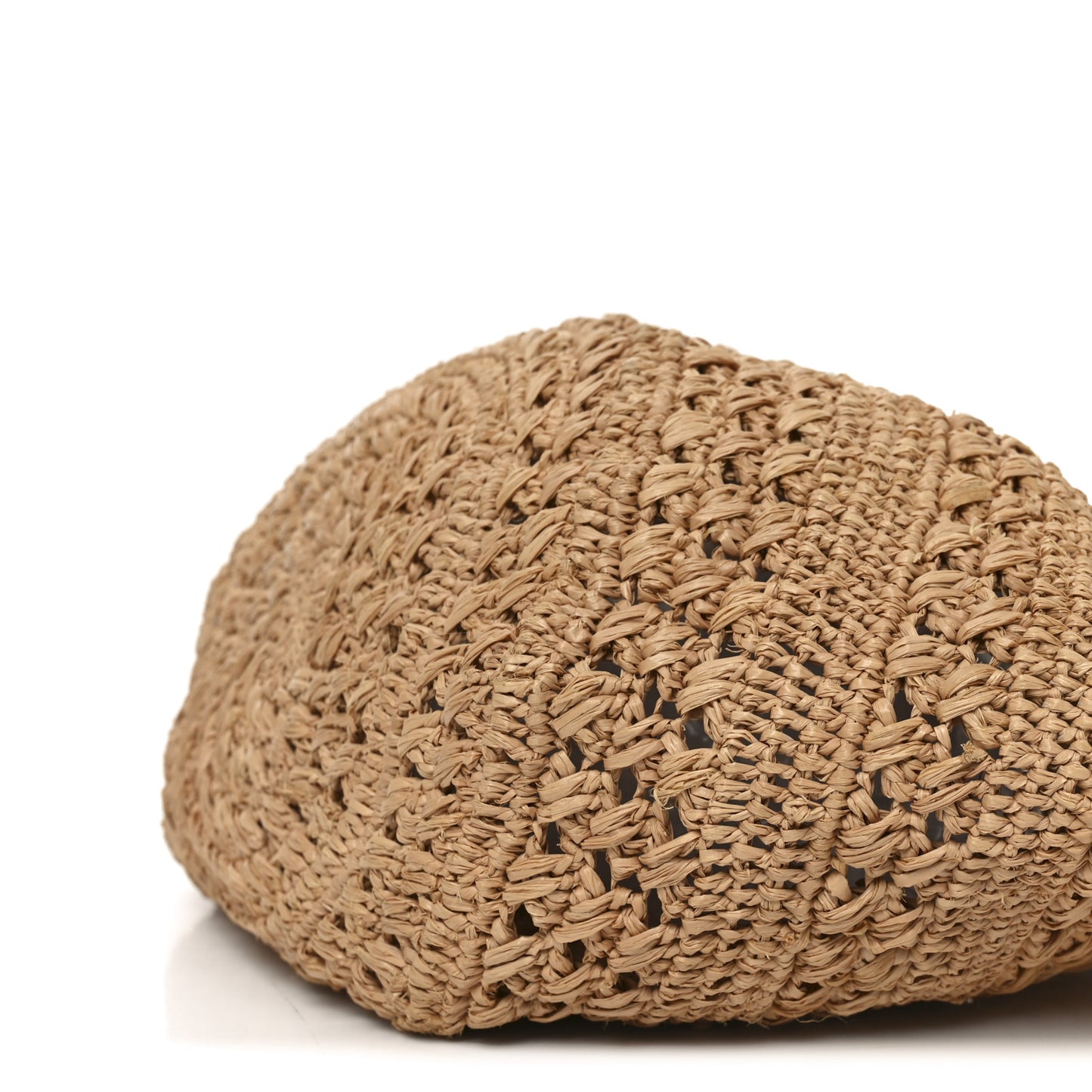 Raffia Calfskin Small Panier Tote Naturel Naturel
