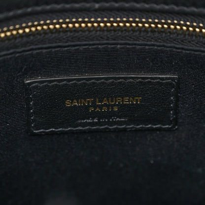 Saint Laurent Raffia Calfskin Monogram Medium Niki Chain Satchel Black 7 of 11