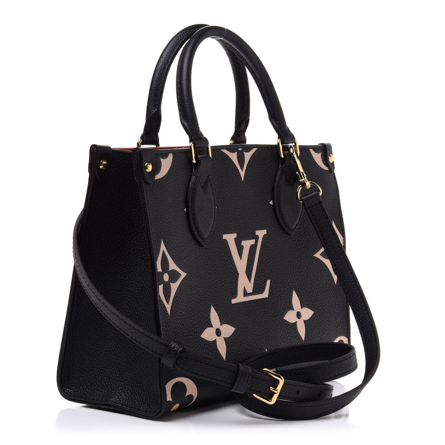 Louis Vuitton Empreinte Monogram Giant Onthego PM Black Beige 3 of 9