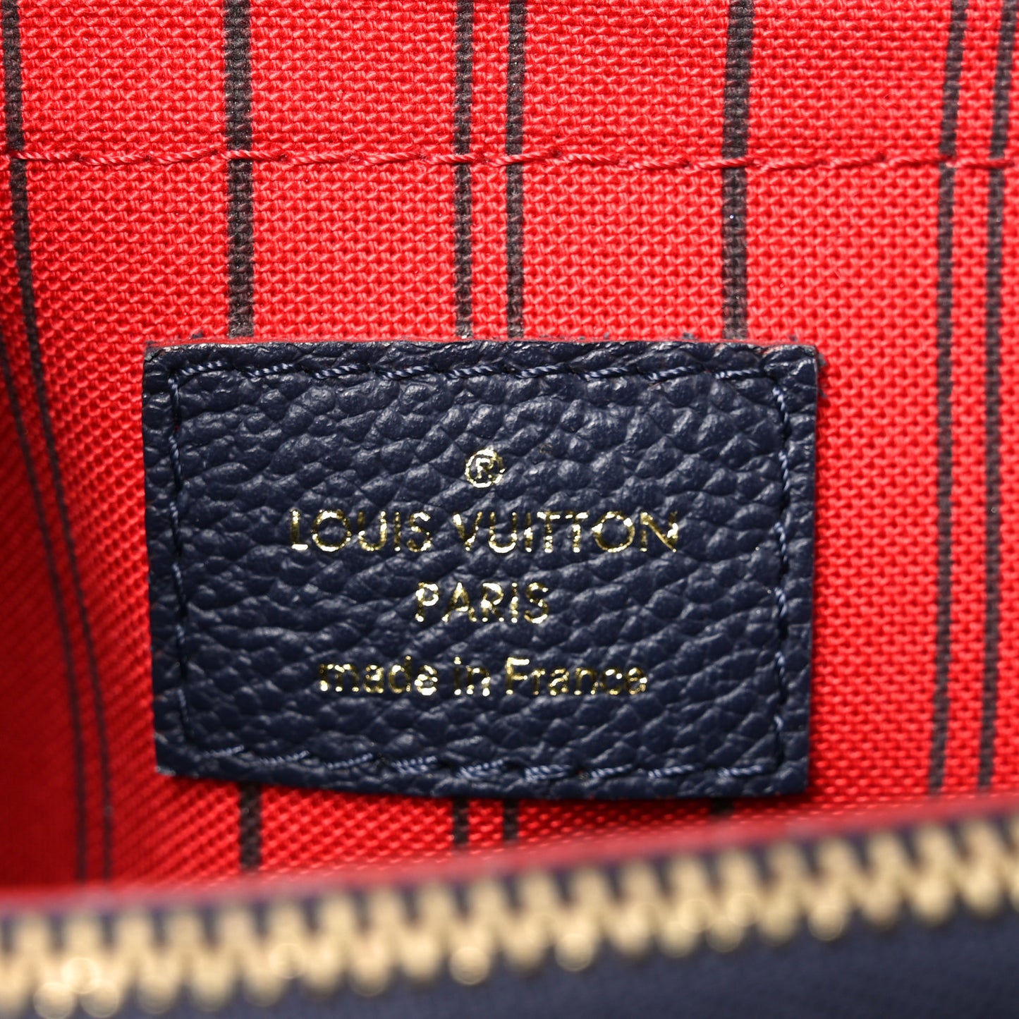Empreinte Montaigne MM Marine Rouge