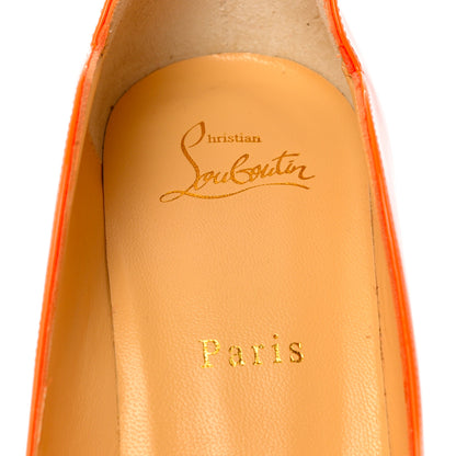 Christian Louboutin Patent Hot Chick 100 Pumps 40 Sunset 7 of 11