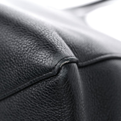 Celine Soft Grained Calfskin Small Belt Cabas Phantom Black 10 of 14