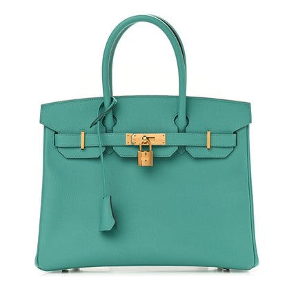 Hermes Epsom Birkin 30 Vert Verone 1 of 16