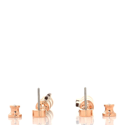 Hermes Rose Gold Plated Swift PM Charniere Earrings Craie 3 of 6