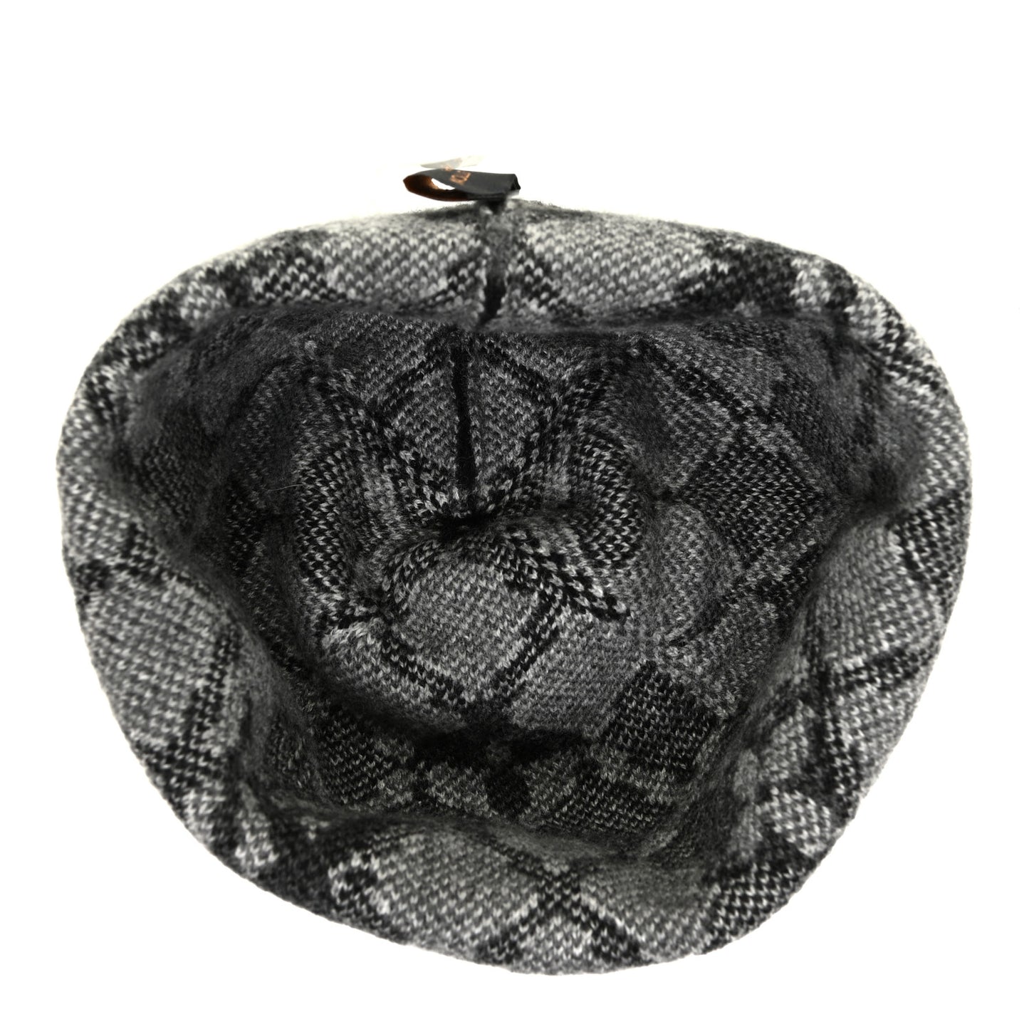 Cashmere Bonnet Monogram Mountain Beanie Gris