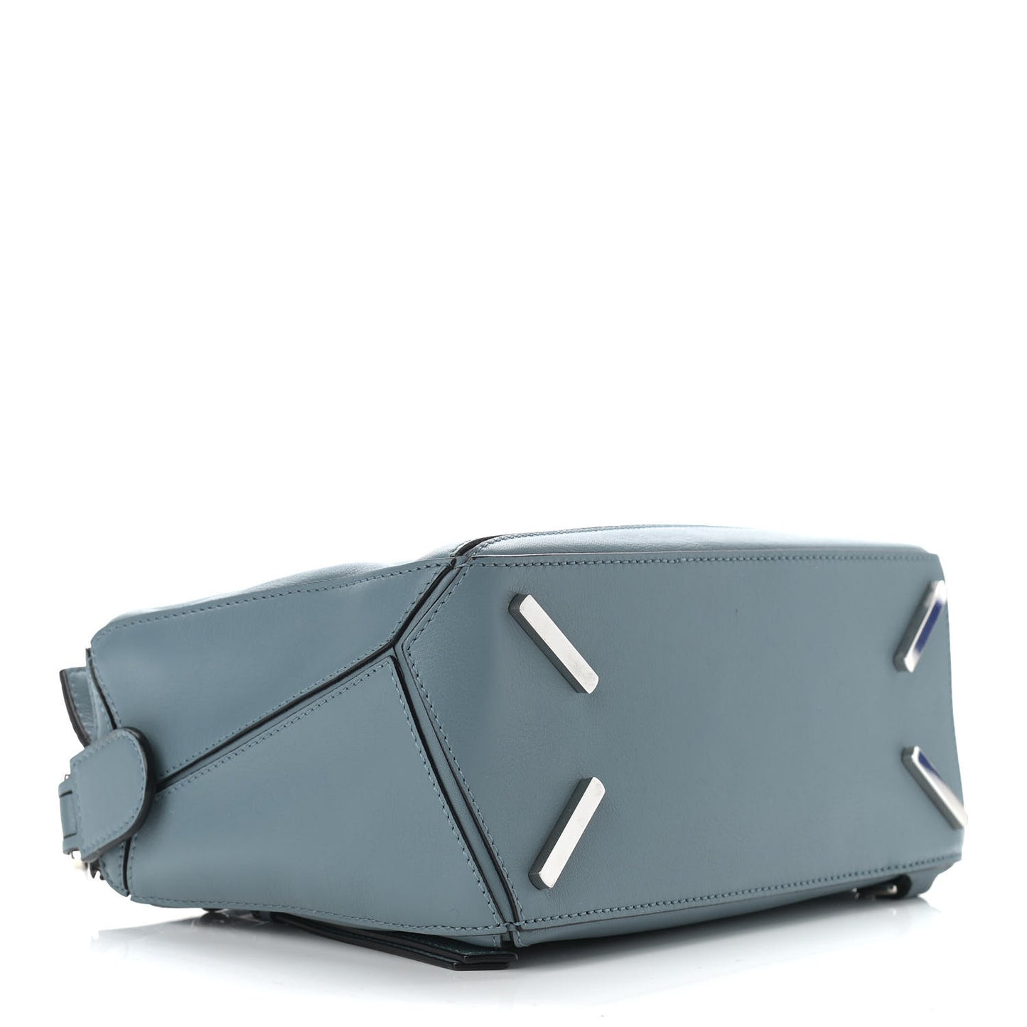 Calfskin Small Puzzle Bag Stone Blue