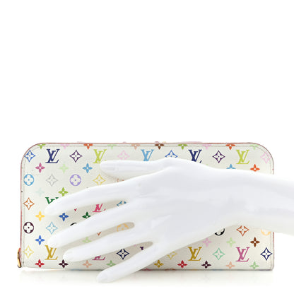 Louis Vuitton Monogram Multicolor Insolite Wallet White Litchi 2 of 14