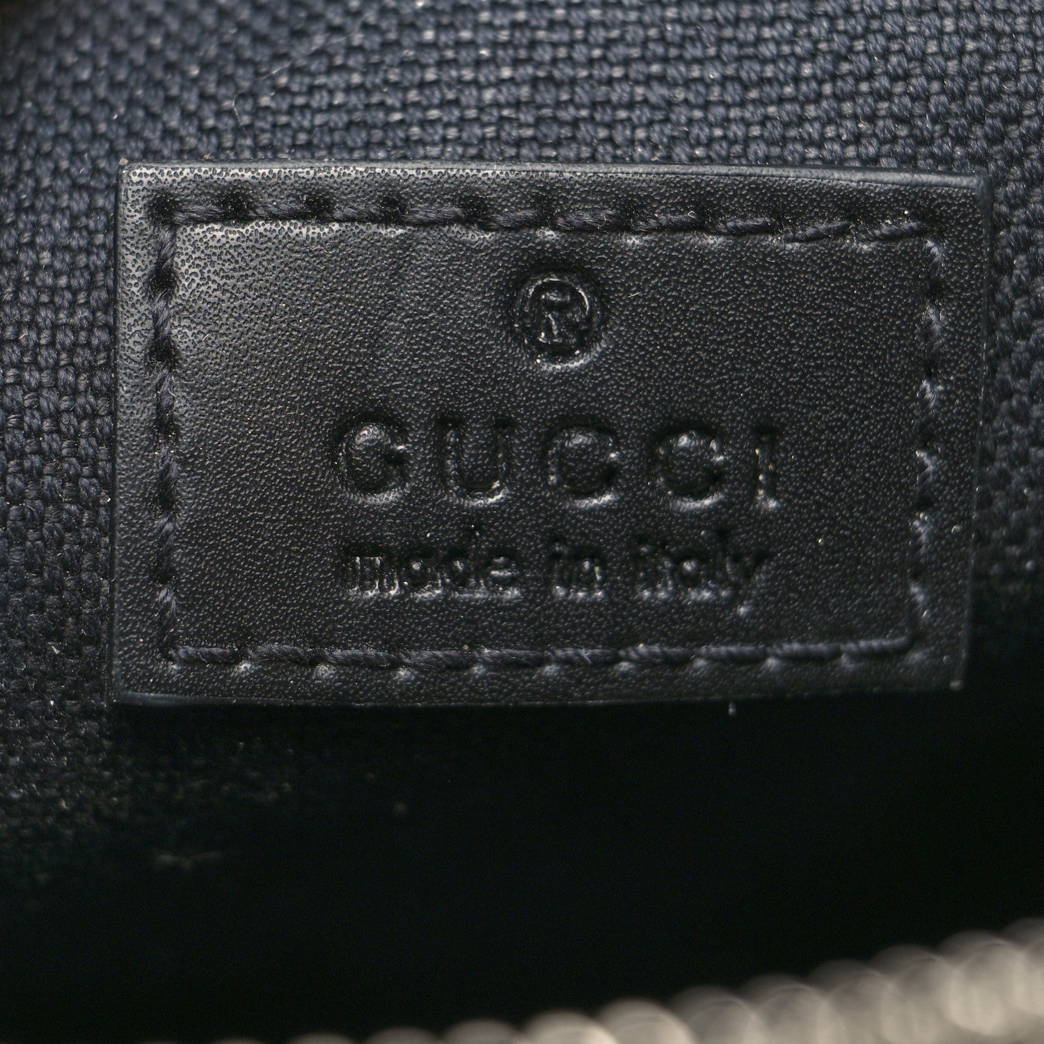 Gucci GG Supreme Monogram Appia Calfskin Web Messenger Bag Black 5 of 11