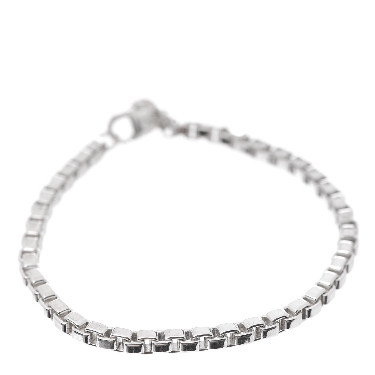 Tiffany Sterling Silver 4mm Venetian Link Bracelet 3 of 4