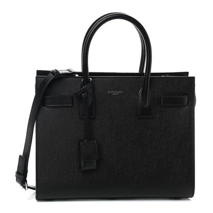 Saint Laurent Grained Calfskin Baby Sac De Jour Black 1 of 9