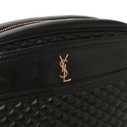 Saint Laurent Lambskin Quilted Victoire Camera Bag Black 13 of 22