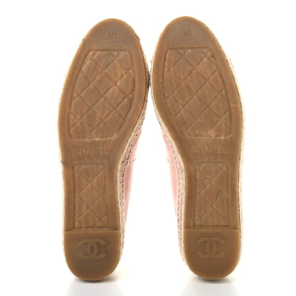 Chanel Patent CC Espadrilles 40 Pink 5 of 7
