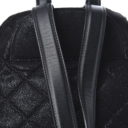 Stella McCartney Shaggy Deer Quilted Small Falabella Backpack Black 7 of 9