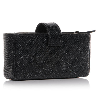 Chanel Glitter Caviar Quilted Mini Clutch Black 3 of 8