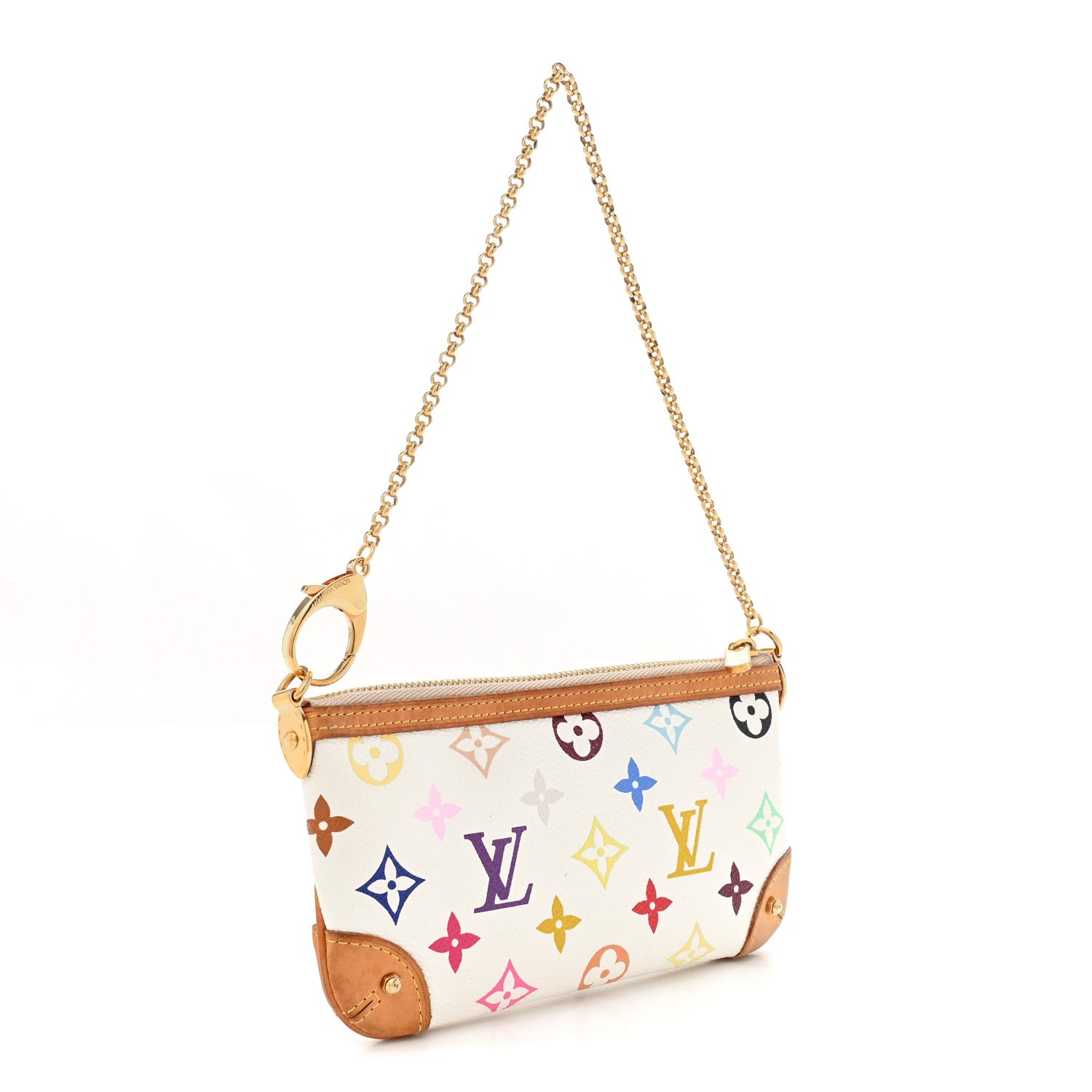 Louis Vuitton Monogram Multicolor Pochette Milla MM White 3 of 11