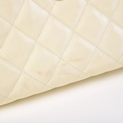 Chanel Patent Quilted Tote White 9 of 10
