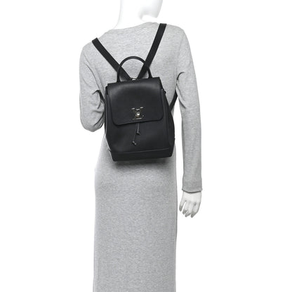 Louis Vuitton Calfskin Lockme Backpack Black 2 of 12