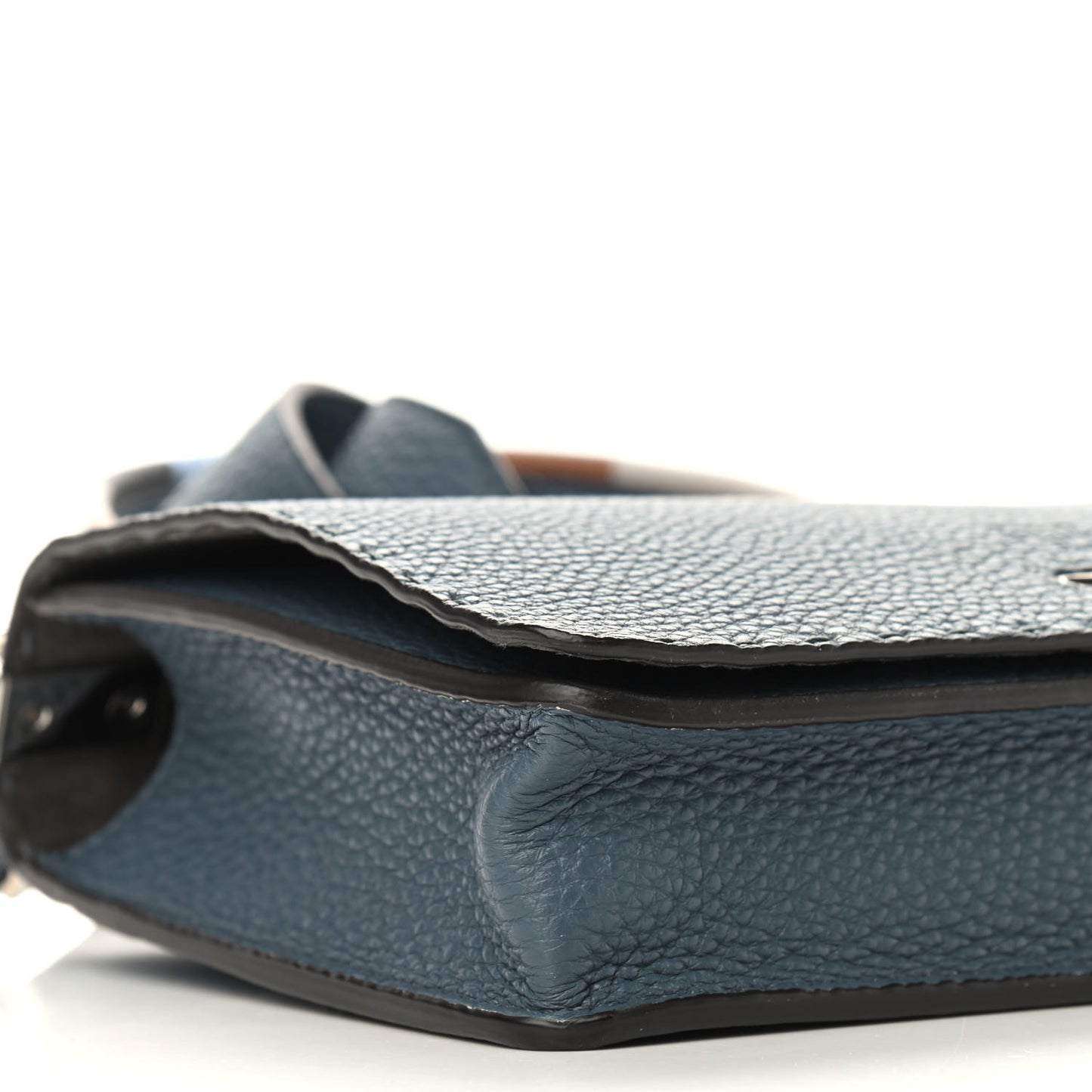 Cuoio Romano Selleria Piping Messenger Bag Tempesta Multicolor