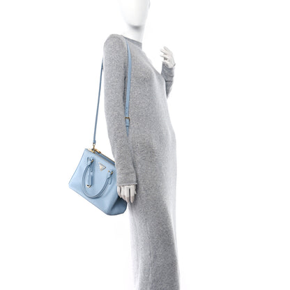 Prada Saffiano Small Galleria Double Zip Tote Astrale 2 of 12