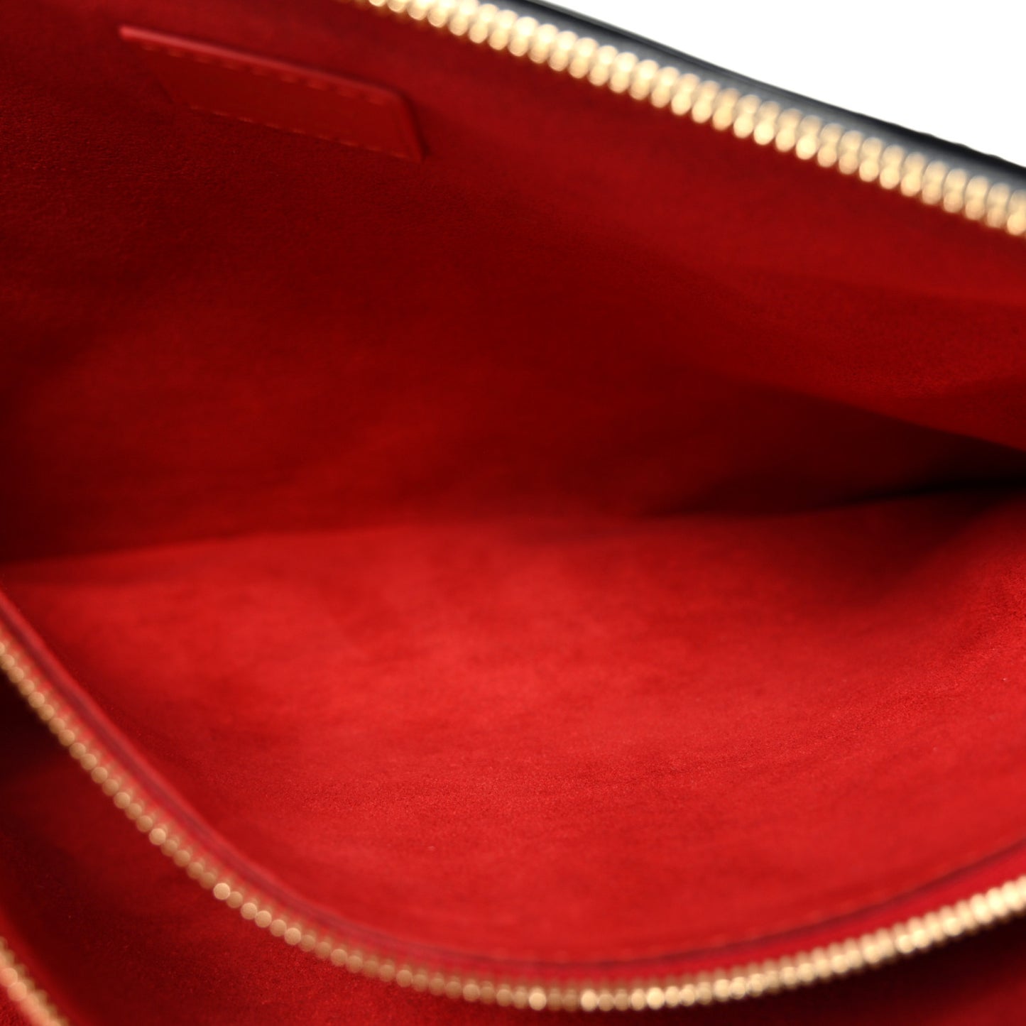 Patent Embossed Monogram Lambskin Coussin MM Black Red