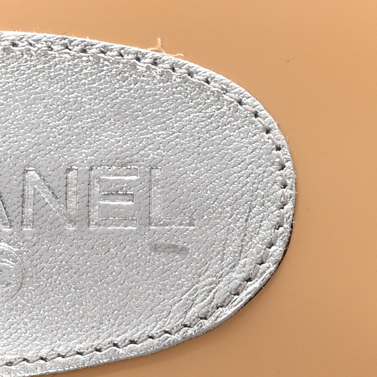 Chanel Mirror Calfskin CC Thong Sandals 40.5 Silver 11 of 14