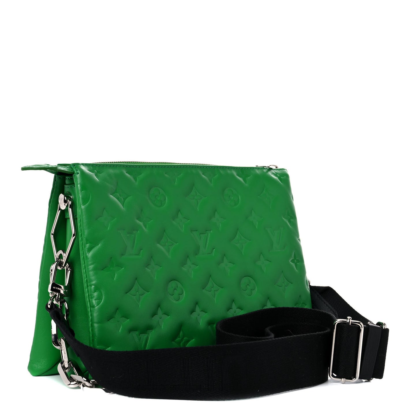 Lambskin Embossed Monogram Coussin PM LV Motion Green