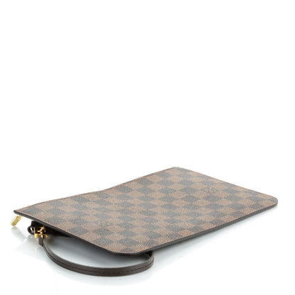 Louis Vuitton Damier Ebene Neverfull MM GM Pochette Rose Ballerine 4 of 8